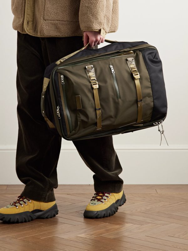 Potential 3Way Convertible Leather and Canvas-Trimmed CORDURA® MasterTeX Backpack - E2 Potential 3Way Convertible Leather and Canvas-Trimmed CORDURA® MasterTeX Backpack - E2