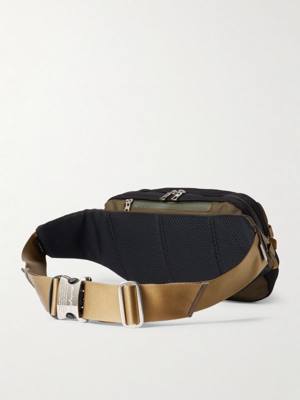 Potential Leather-Trimmed CORDURA® Ballistic Nylon Belt Bag - BK