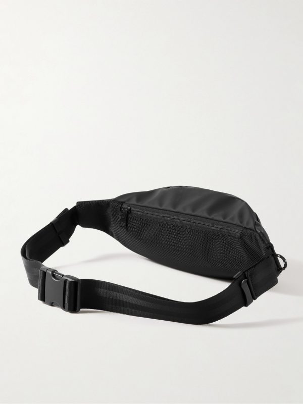 Slick Rubberised Shell and CORDURA® Ballistic Nylon Belt Bag - BK Slick Rubberised Shell and CORDURA® Ballistic Nylon Belt Bag - BK