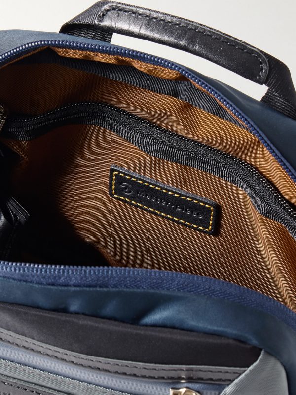 Potential Small Leather-Trimmed CORDURA® Nylon Messenger Bag - E1 Potential Small Leather-Trimmed CORDURA® Nylon Messenger Bag - E1