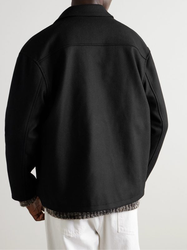 Wool-Felt Overshirt - BK Wool-Felt Overshirt - BK