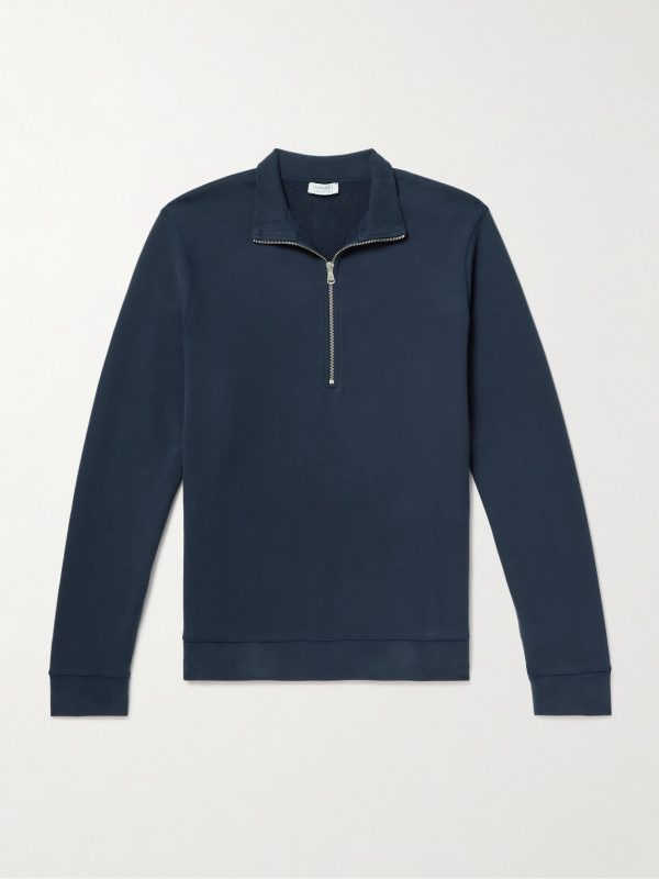 Cotton-Jersey Half-Zip Sweatshirt Cotton-Jersey Half-Zip Sweatshirt