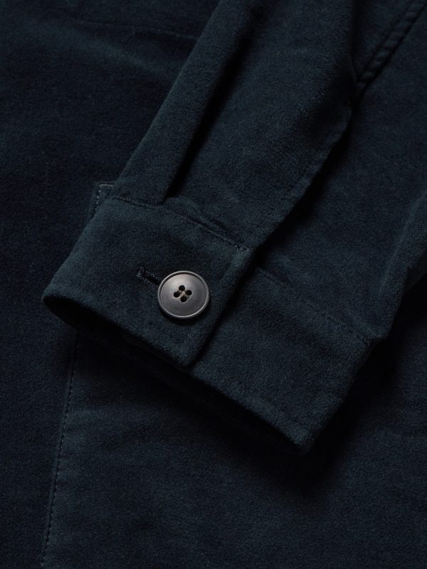 Cotton-Blend Moleskin Shirt Jacket - E1 Cotton-Blend Moleskin Shirt Jacket - E1