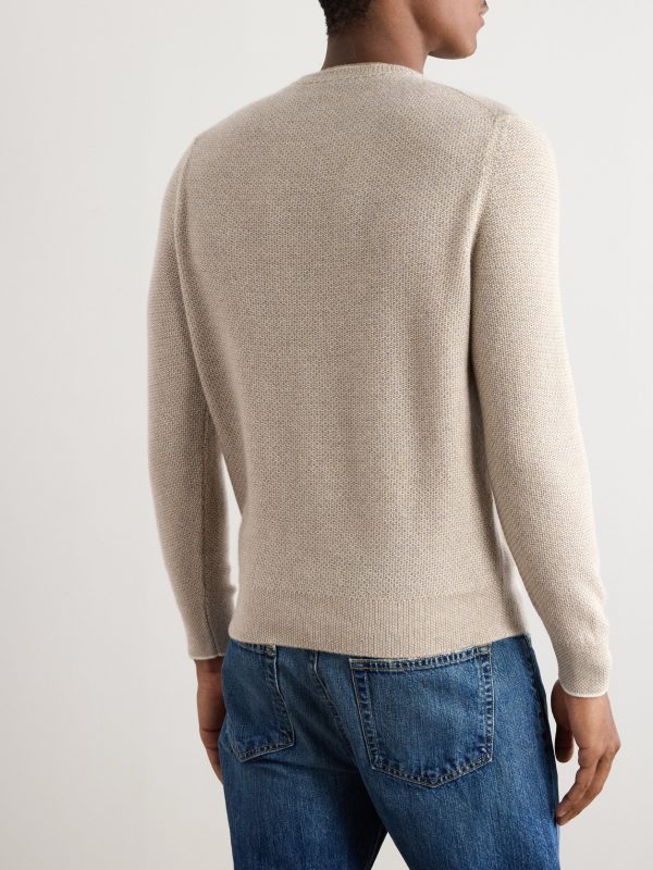 City Birdseye Baby Cashmere Sweater - BK City Birdseye Baby Cashmere Sweater - BK
