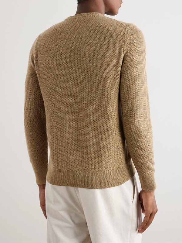City Birdseye Baby Cashmere Sweater - BK City Birdseye Baby Cashmere Sweater - BK