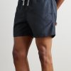Bay Straight-Leg Mid-Length Swim Shorts - OU