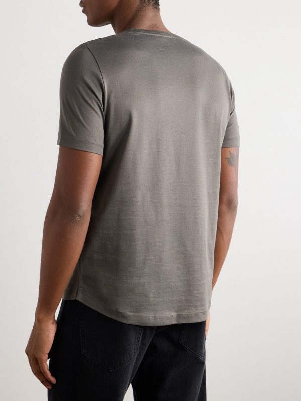Silk and Cotton-Blend T-Shirt - BK Silk and Cotton-Blend T-Shirt - BK