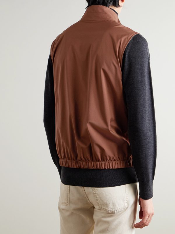 Slim-Fit Reversible Storm System® Shell and Super Wish® Virgin Wool Gilet - BK