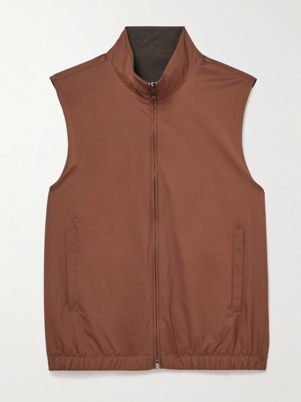 Slim-Fit Reversible Storm System® Shell and Super Wish® Virgin Wool Gilet