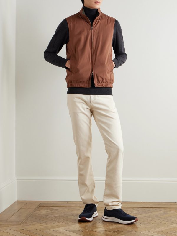 Slim-Fit Reversible Storm System® Shell and Super Wish® Virgin Wool Gilet - OU