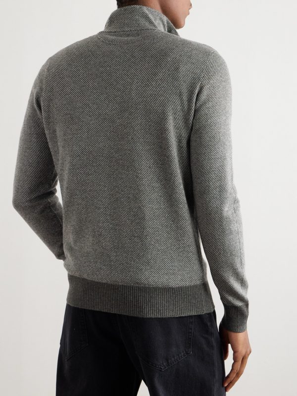 Roadster Cashmere Half-Zip Sweater - BK Roadster Cashmere Half-Zip Sweater - BK
