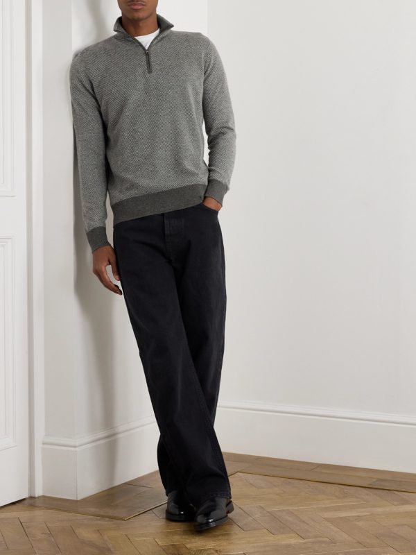 Roadster Cashmere Half-Zip Sweater - OU Roadster Cashmere Half-Zip Sweater - OU