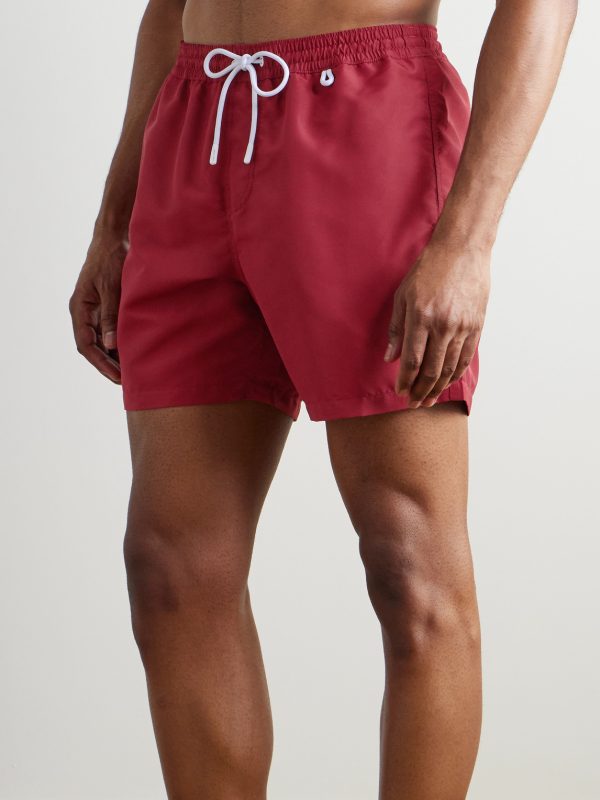 Bay Straight-Leg Mid-Length Swim Shorts - OU Bay Straight-Leg Mid-Length Swim Shorts - OU