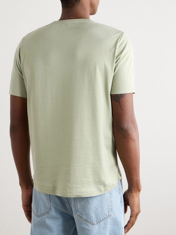 Silk and Cotton-Blend T-Shirt - BK Silk and Cotton-Blend T-Shirt - BK