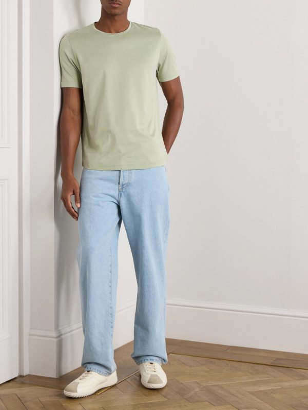 Silk and Cotton-Blend T-Shirt - OU Silk and Cotton-Blend T-Shirt - OU