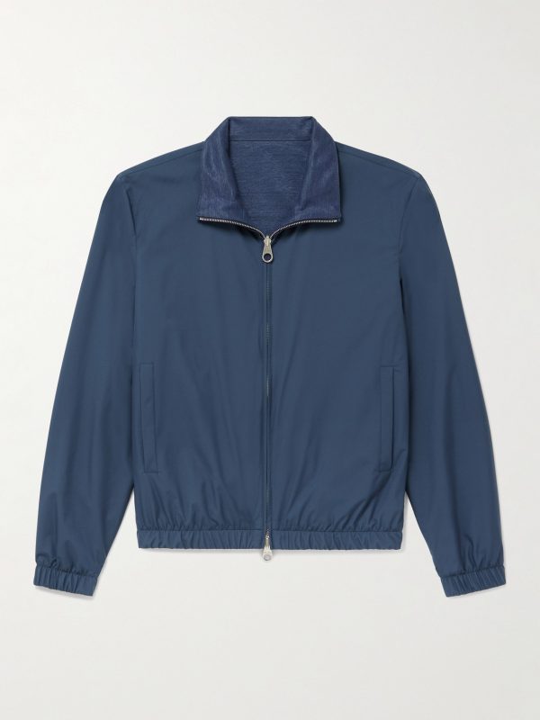 Reversible Storm System® Jersey and Twill Bomber Jacket Reversible Storm System® Jersey and Twill Bomber Jacket