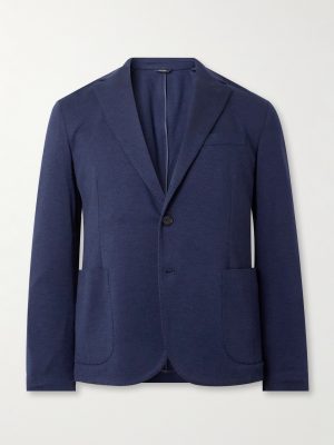 Cashmere and Silk-Blend Blazer
