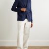 Cashmere and Silk-Blend Blazer - OU Cashmere and Silk-Blend Blazer - OU
