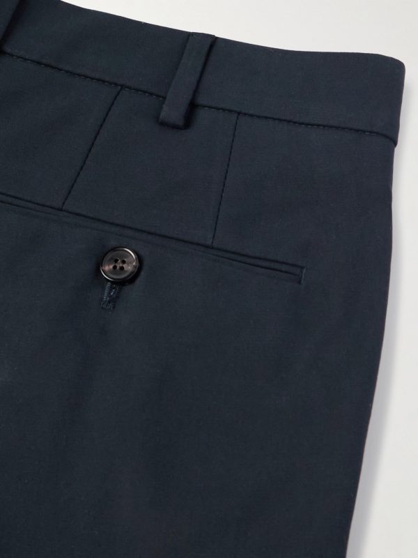 Carlo Hyannis Tapered Cotton-Blend Trousers - CU