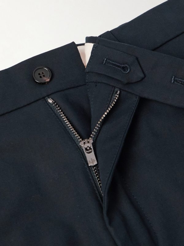 Carlo Hyannis Tapered Cotton-Blend Trousers - E1