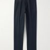 Carlo Hyannis Tapered Cotton-Blend Trousers