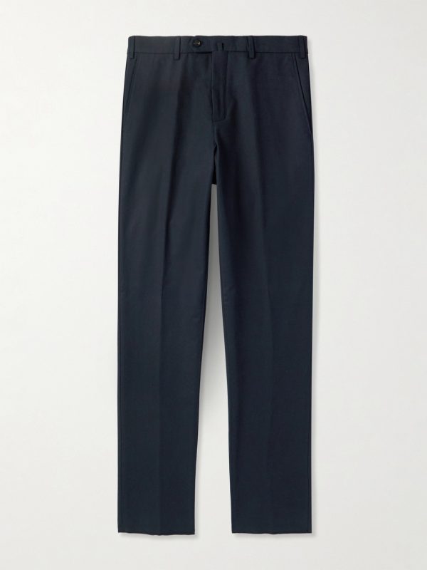 Carlo Hyannis Tapered Cotton-Blend Trousers