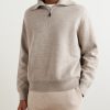 Linen and Cashmere-Blend Zip-Up Sweater - FR Linen and Cashmere-Blend Zip-Up Sweater - FR