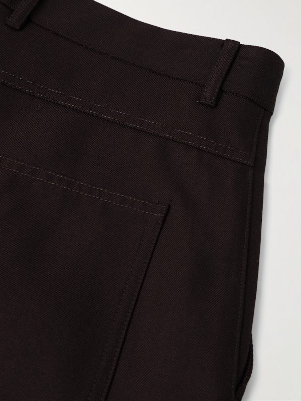 Harper Portland Straight-Leg Wool and Cotton-Blend Twill Trousers - CU