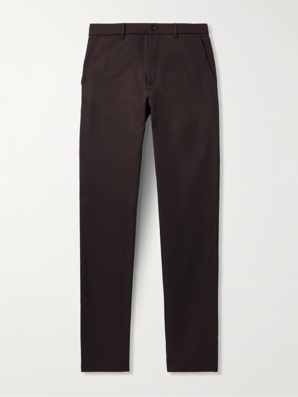 Harper Portland Straight-Leg Wool and Cotton-Blend Twill Trousers