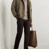 Harper Portland Straight-Leg Wool and Cotton-Blend Twill Trousers - OU