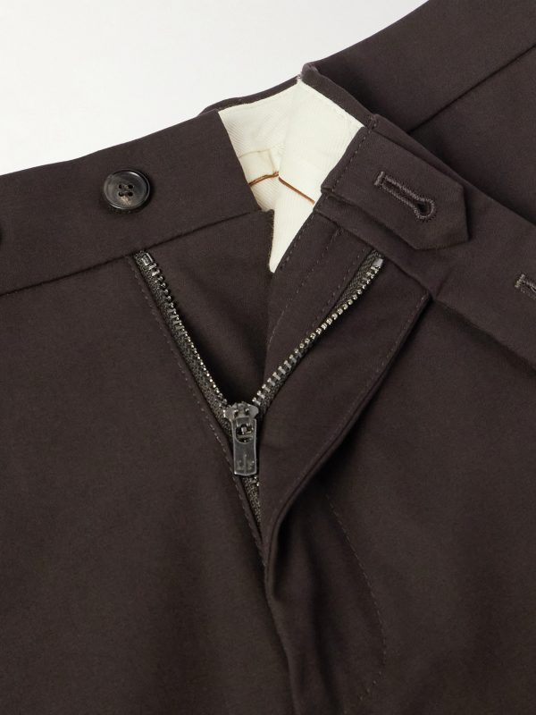 Carlo Hyannis Tapered Cotton-Blend Trousers - E1