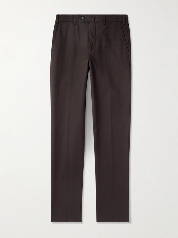 Carlo Hyannis Tapered Cotton-Blend Trousers