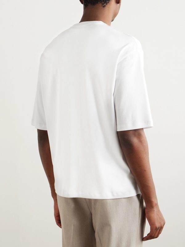 Tremezzo Sea Island Cotton-Jersey T-Shirt - BK Tremezzo Sea Island Cotton-Jersey T-Shirt - BK