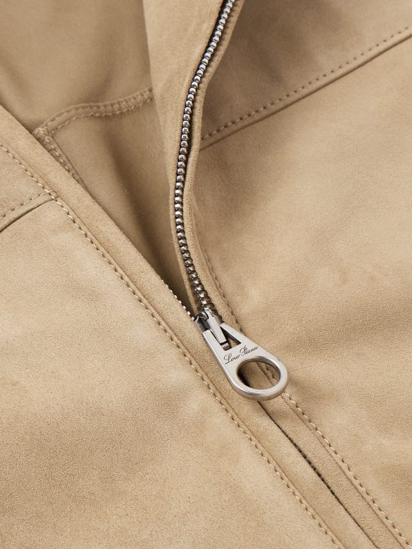 Suede Zip-Up Bomber Jacket - CU