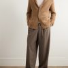 Cerbonnio Cashmere and Linen-Blend Tweed Cardigan - OU Cerbonnio Cashmere and Linen-Blend Tweed Cardigan - OU