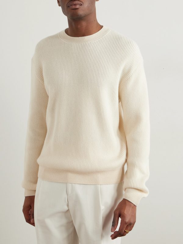 Fobello Ribbed Cashmere Sweater - FR