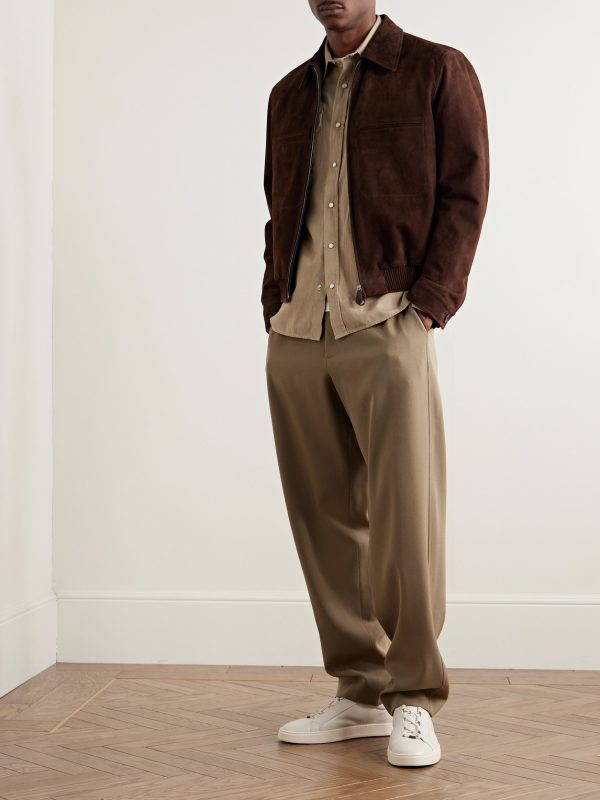 Kane Rain System® Suede Bomber Jacket - OU Kane Rain System® Suede Bomber Jacket - OU