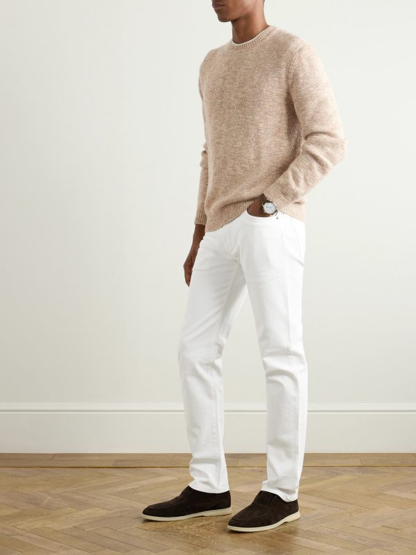 Silk, Cashmere and Linen-Blend Sweater - OU