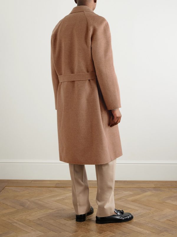 Owen Belted Suede-Trimmed Rain System® Cashmere Coat - BK