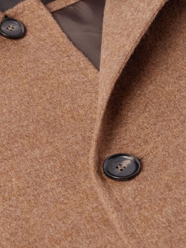 Owen Belted Suede-Trimmed Rain System® Cashmere Coat - CU