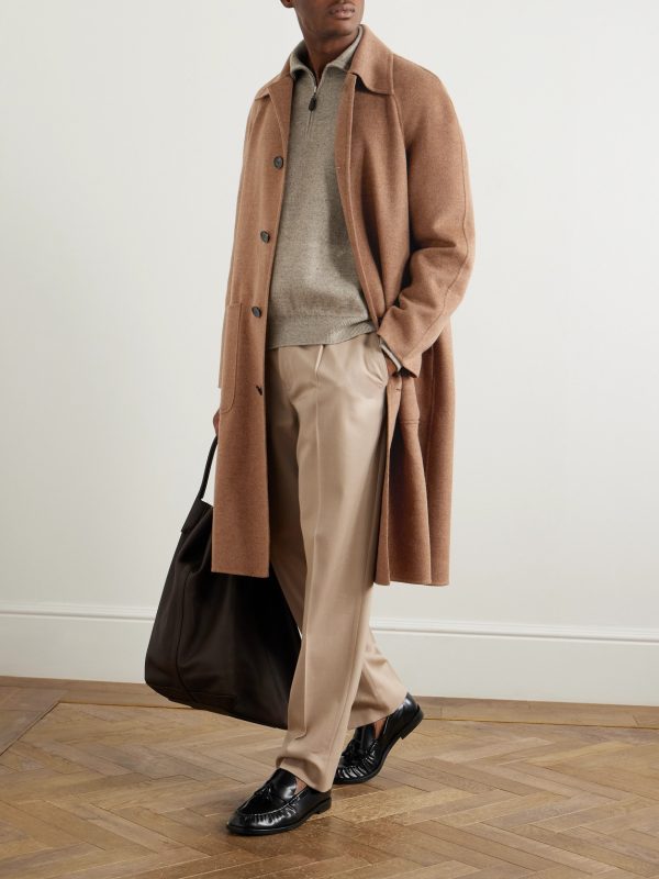 Owen Belted Suede-Trimmed Rain System® Cashmere Coat - OU