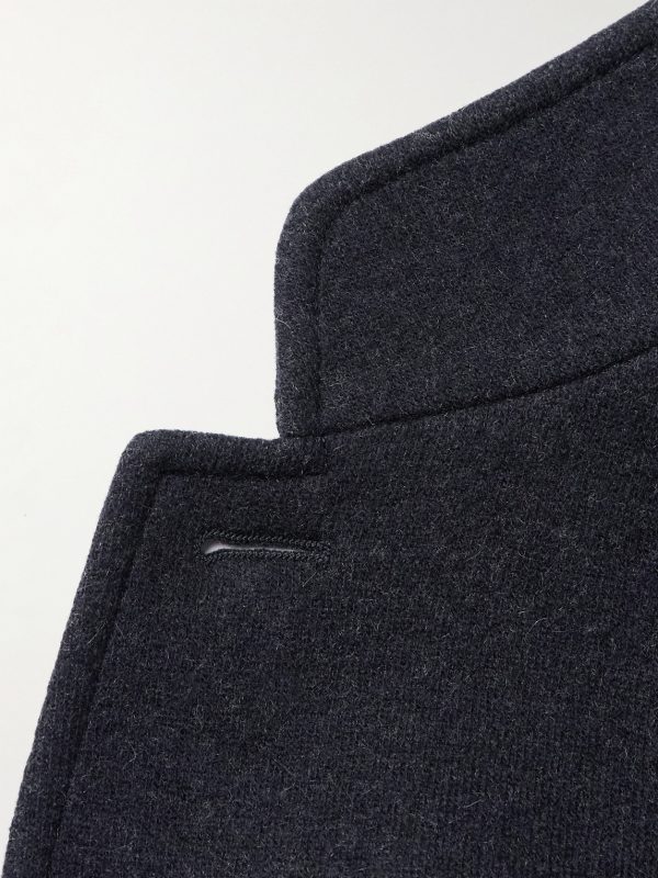 Spagna Nehru-Collar Unstructured Cashmere-Blend Jersey Suit Jacket - E1 Spagna Nehru-Collar Unstructured Cashmere-Blend Jersey Suit Jacket - E1