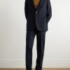 Spagna Nehru-Collar Unstructured Cashmere-Blend Jersey Suit Jacket - OU Spagna Nehru-Collar Unstructured Cashmere-Blend Jersey Suit Jacket - OU