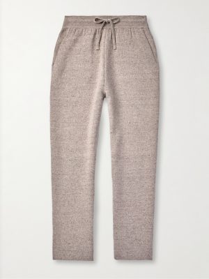 Tapered Linen and Cashmere-Blend Sweatpants