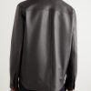 Evandro Full Grain Leather Overshirt - BK