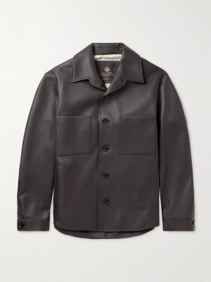 Evandro Full Grain Leather Overshirt Evandro Full Grain Leather Overshirt