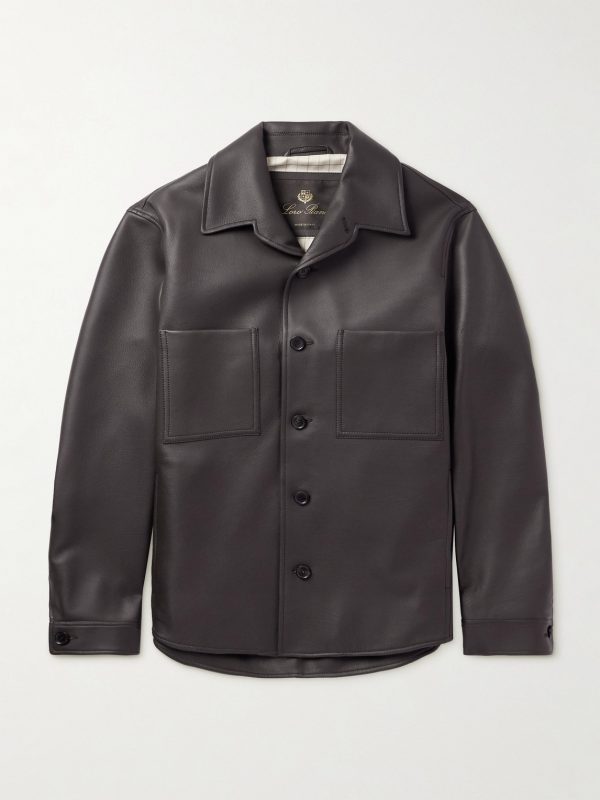 Evandro Full Grain Leather Overshirt