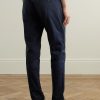 Straight-Leg Garment-Dyed Cotton-Blend Twill Chinos - BK Straight-Leg Garment-Dyed Cotton-Blend Twill Chinos - BK
