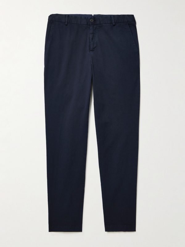 Straight-Leg Garment-Dyed Cotton-Blend Twill Chinos Straight-Leg Garment-Dyed Cotton-Blend Twill Chinos