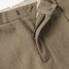 Straight-Leg Pleated Textured-Cotton Trousers - E1 Straight-Leg Pleated Textured-Cotton Trousers - E1